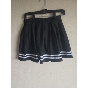 Hot Topic Pleated Mini Skirt Sz Small Black/White Sailor Stripe Schoolgirl